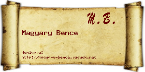 Magyary Bence névjegykártya